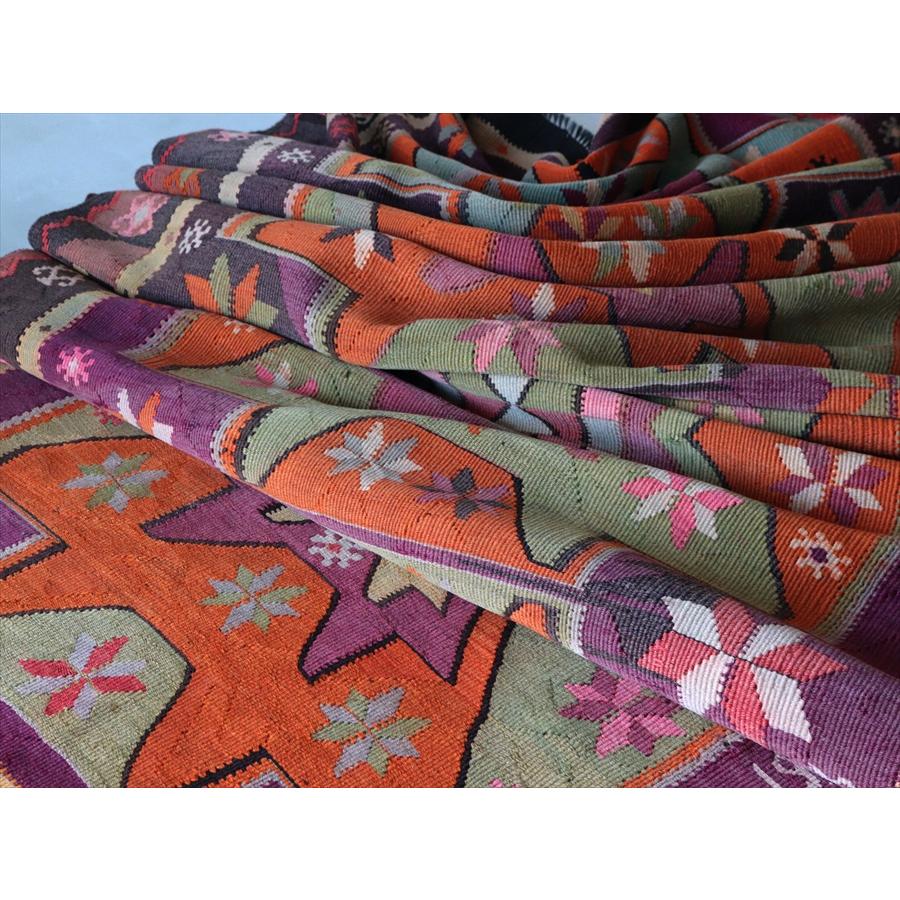 オールドキリム カルス 311x125cm 星形のメダリオンと幾何学模様 |  | 11