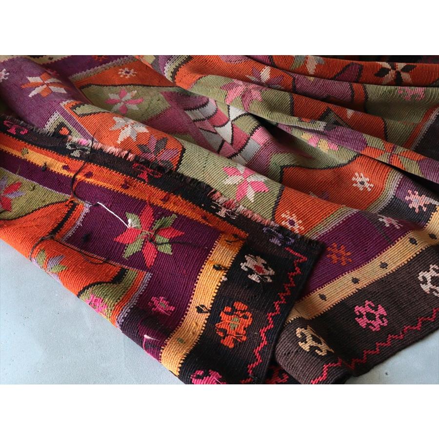 オールドキリム カルス 311x125cm 星形のメダリオンと幾何学模様 |  | 13