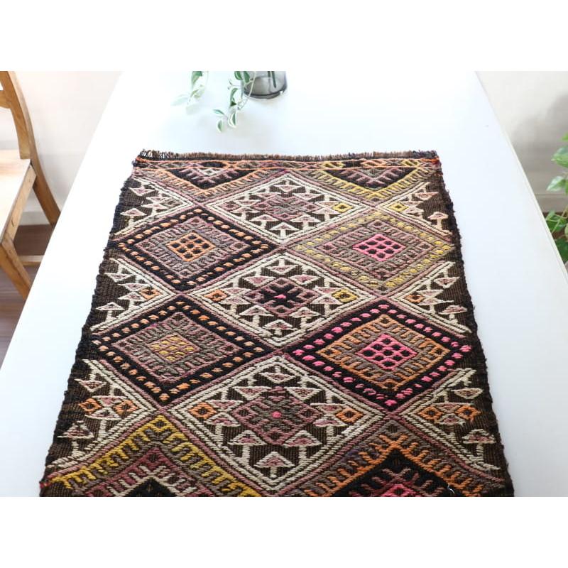 オールドキリム　小さなパネル 54x45cm カルス地方　ジジム織り |  | 01