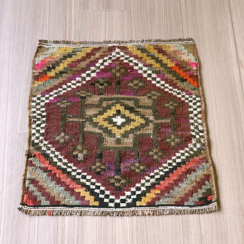 オールドキリム　小さなパネル 49x47cm カルス地方　ジジム織り | 