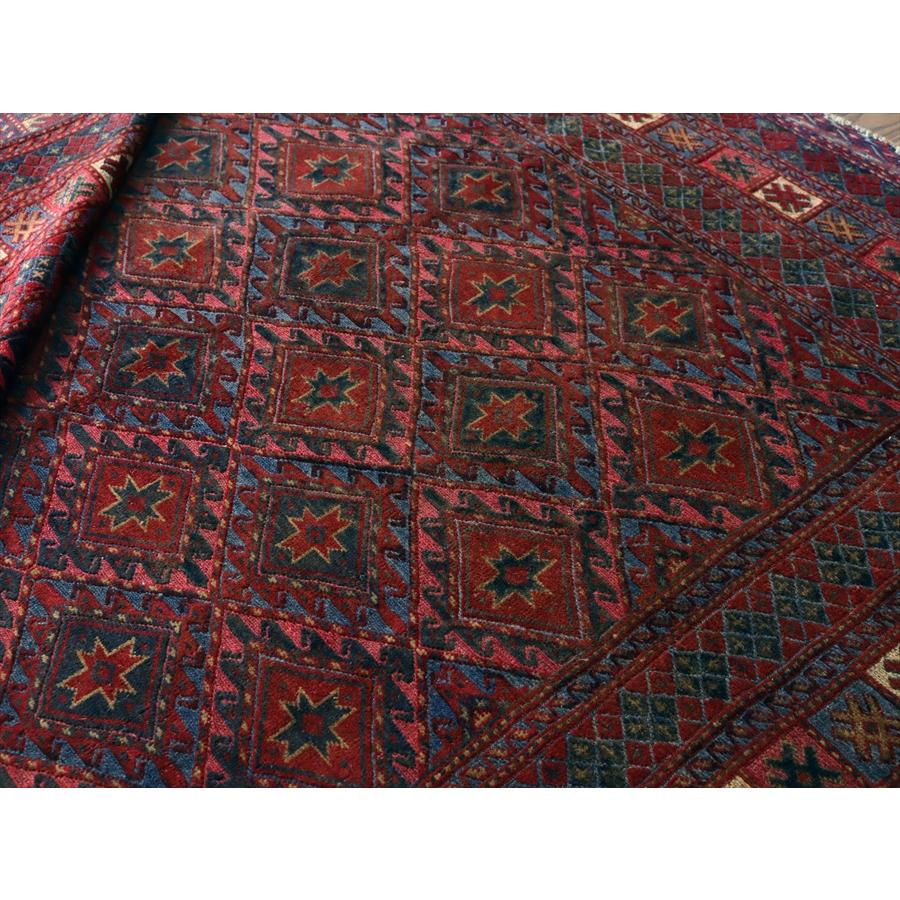 オールドキリム アフガニスタン ミシュワニ 305x209cm 連なる幾何学模様 |  | 11