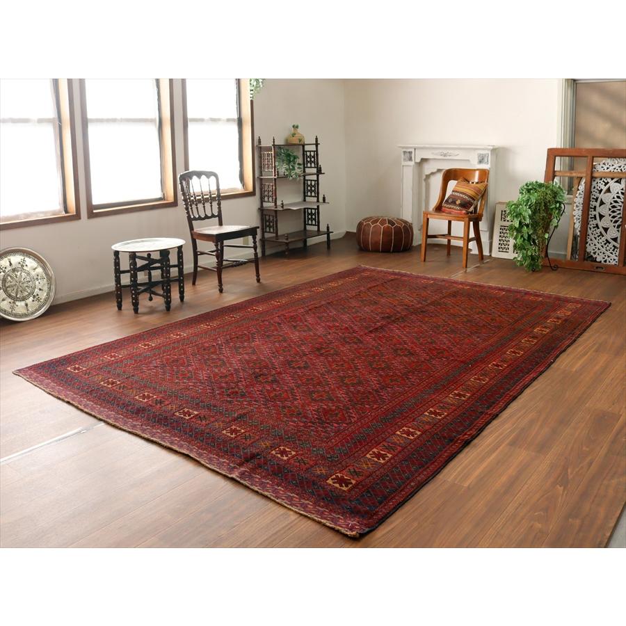 オールドキリム アフガニスタン ミシュワニ 305x209cm 連なる幾何学模様 |  | 01