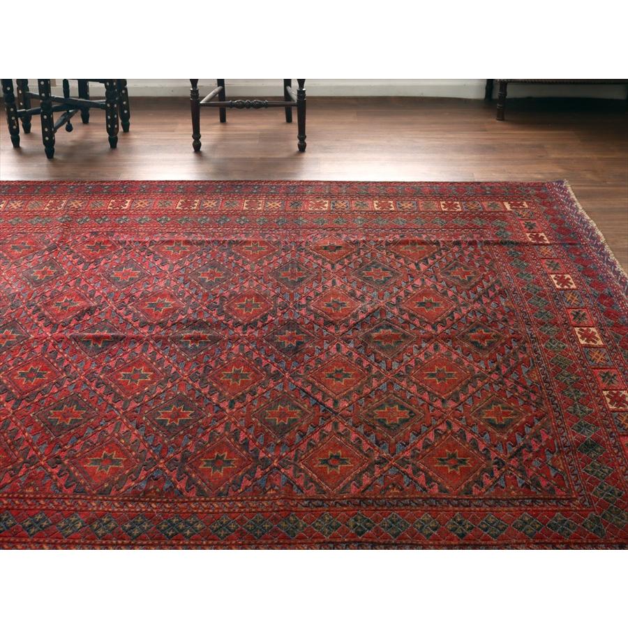 オールドキリム アフガニスタン ミシュワニ 305x209cm 連なる幾何学模様 |  | 02