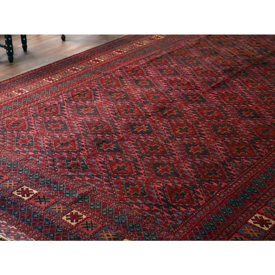 オールドキリム アフガニスタン ミシュワニ 305x209cm 連なる幾何学模様 |  | 03