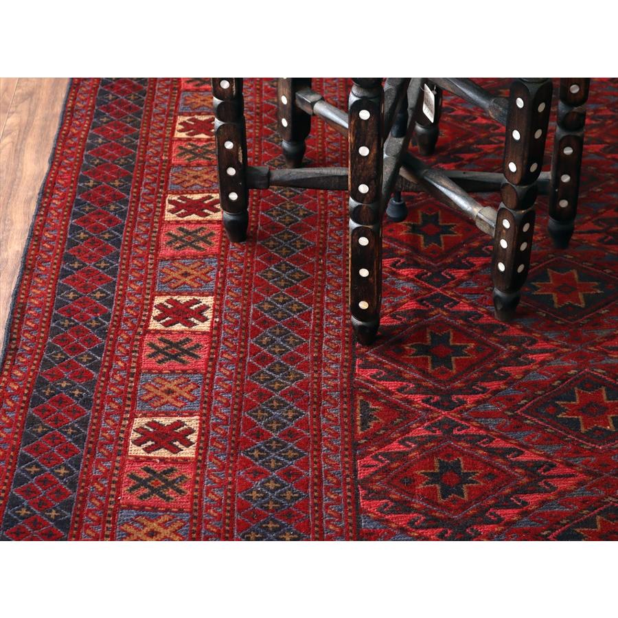 オールドキリム アフガニスタン ミシュワニ 305x209cm 連なる幾何学模様 |  | 06