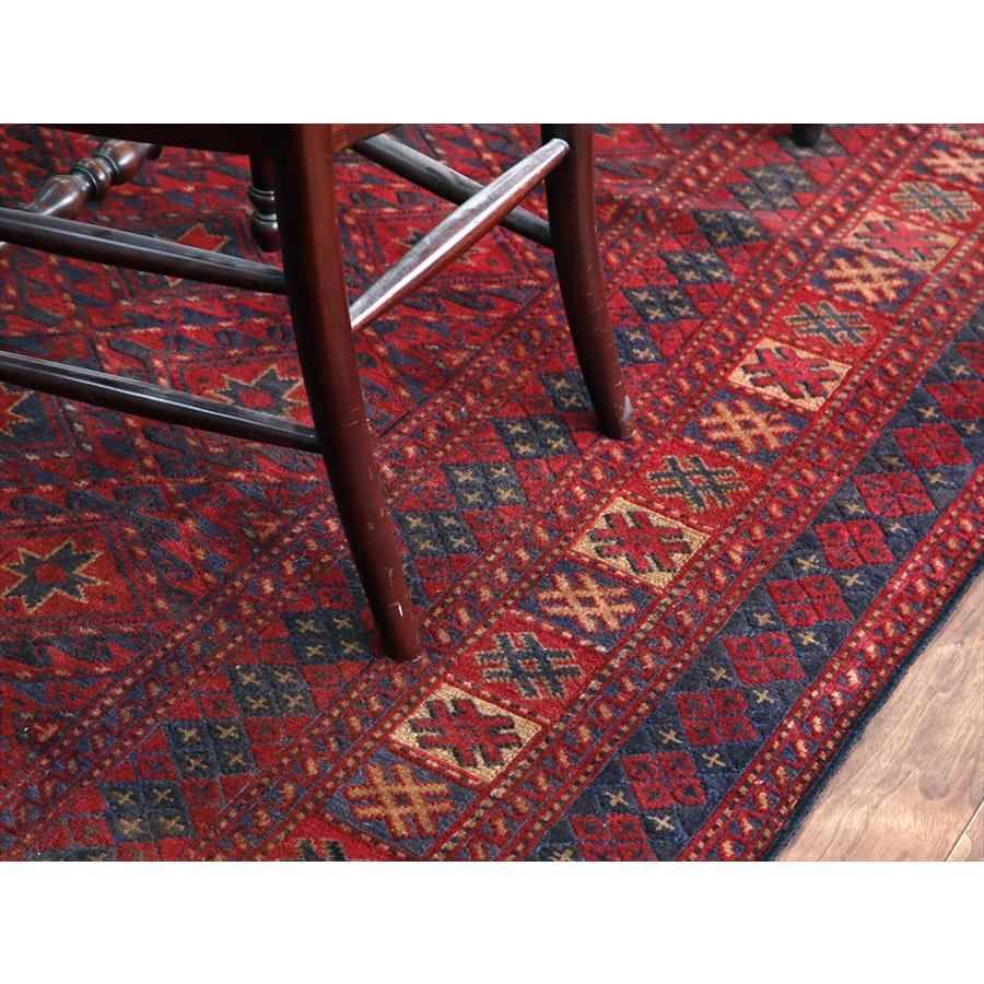 オールドキリム アフガニスタン ミシュワニ 305x209cm 連なる幾何学模様 |  | 07