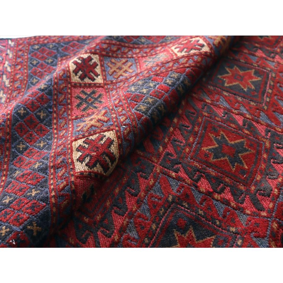 オールドキリム アフガニスタン ミシュワニ 305x209cm 連なる幾何学模様 |  | 09