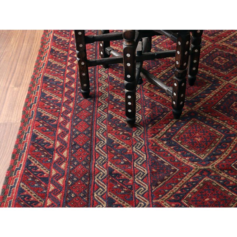 オールドキリム アフガニスタン ミシュワニ 273x202cm 連なるダイヤ |  | 06