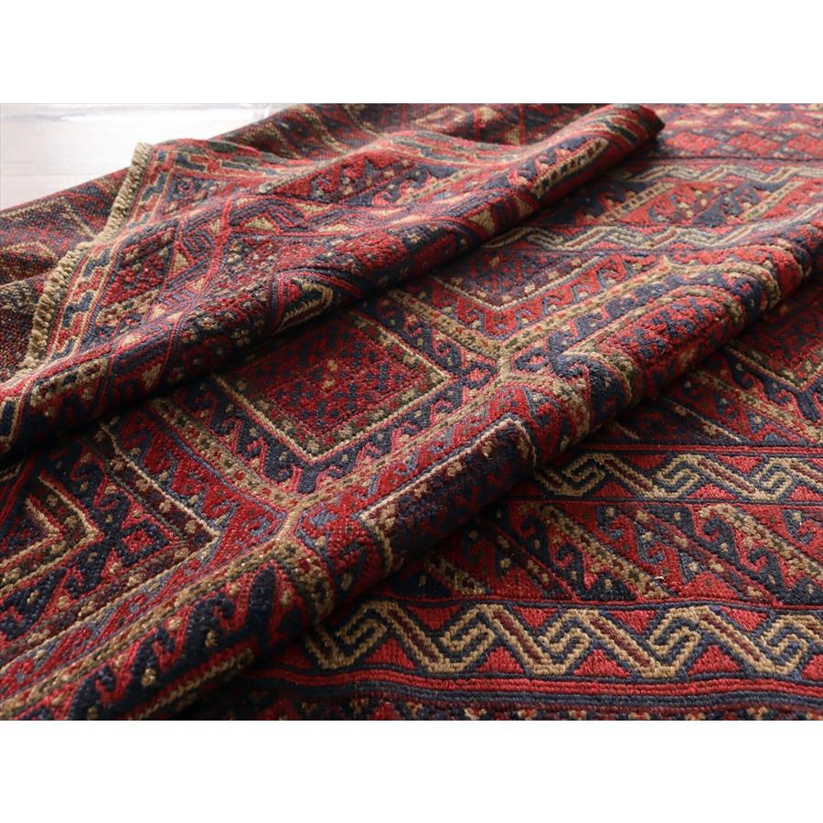 オールドキリム アフガニスタン ミシュワニ 273x202cm 連なるダイヤ |  | 08