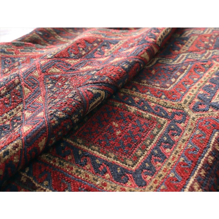 オールドキリム アフガニスタン ミシュワニ 273x202cm 連なるダイヤ |  | 09