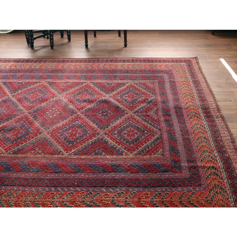 オールドキリム アフガニスタン ミシュワニ 230x207cm 連なるダイヤ |  | 02