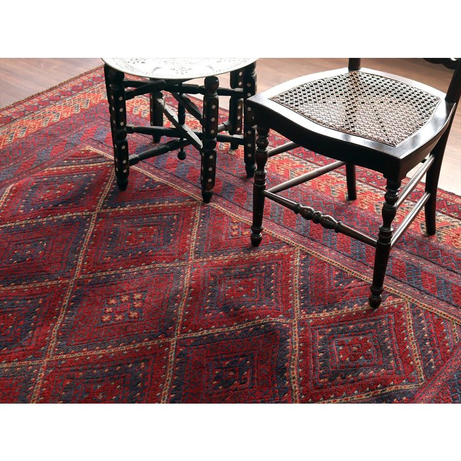 オールドキリム アフガニスタン ミシュワニ 230x207cm 連なるダイヤ |  | 05