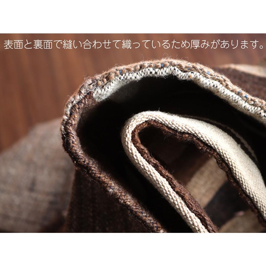 パッチワークキリム　表裏両面のリバーシブルタイプ 201x153cm 無染色のナチュラルカラー |  | 13