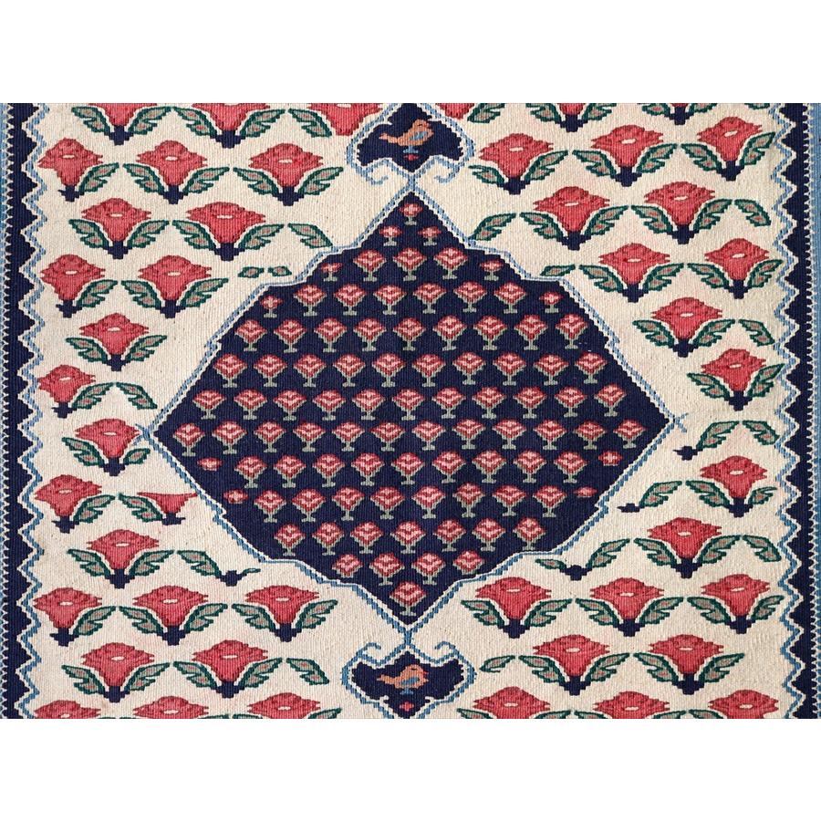 イランの手織りラグ ビジャール 170x116cm メダリオンとバラ |  | 02