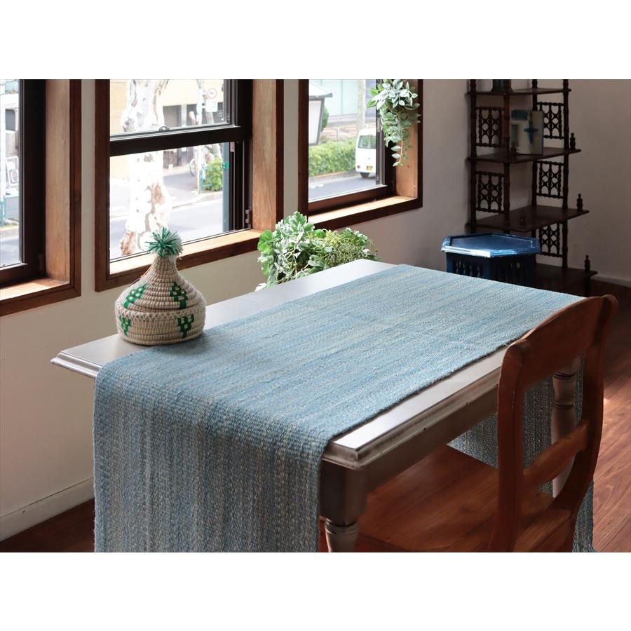 トルコの手織りキリム カルス 207x49cm ブルーグラデーション |  | 01