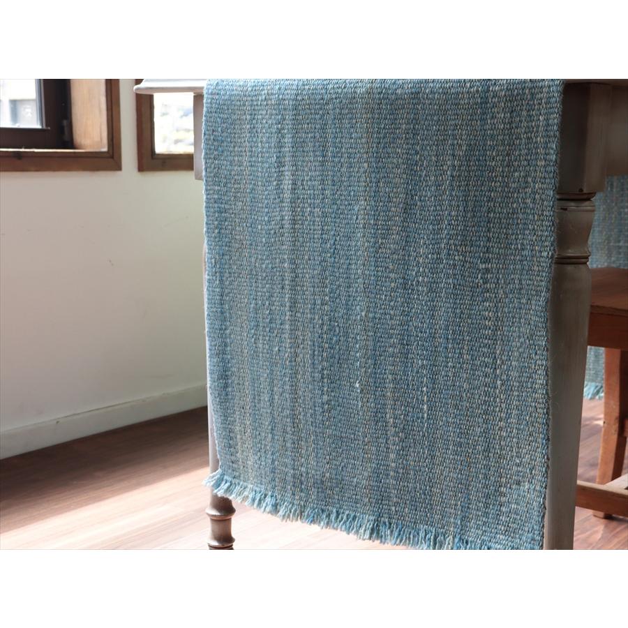 トルコの手織りキリム カルス 207x49cm ブルーグラデーション |  | 02