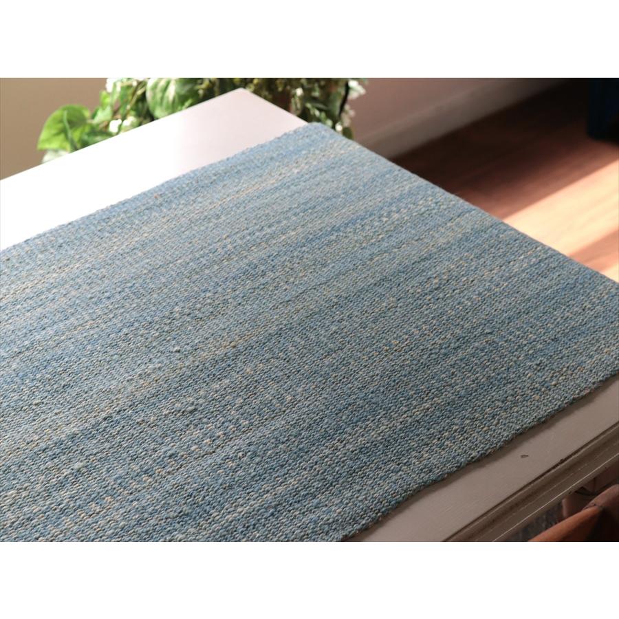 トルコの手織りキリム カルス 207x49cm ブルーグラデーション |  | 03