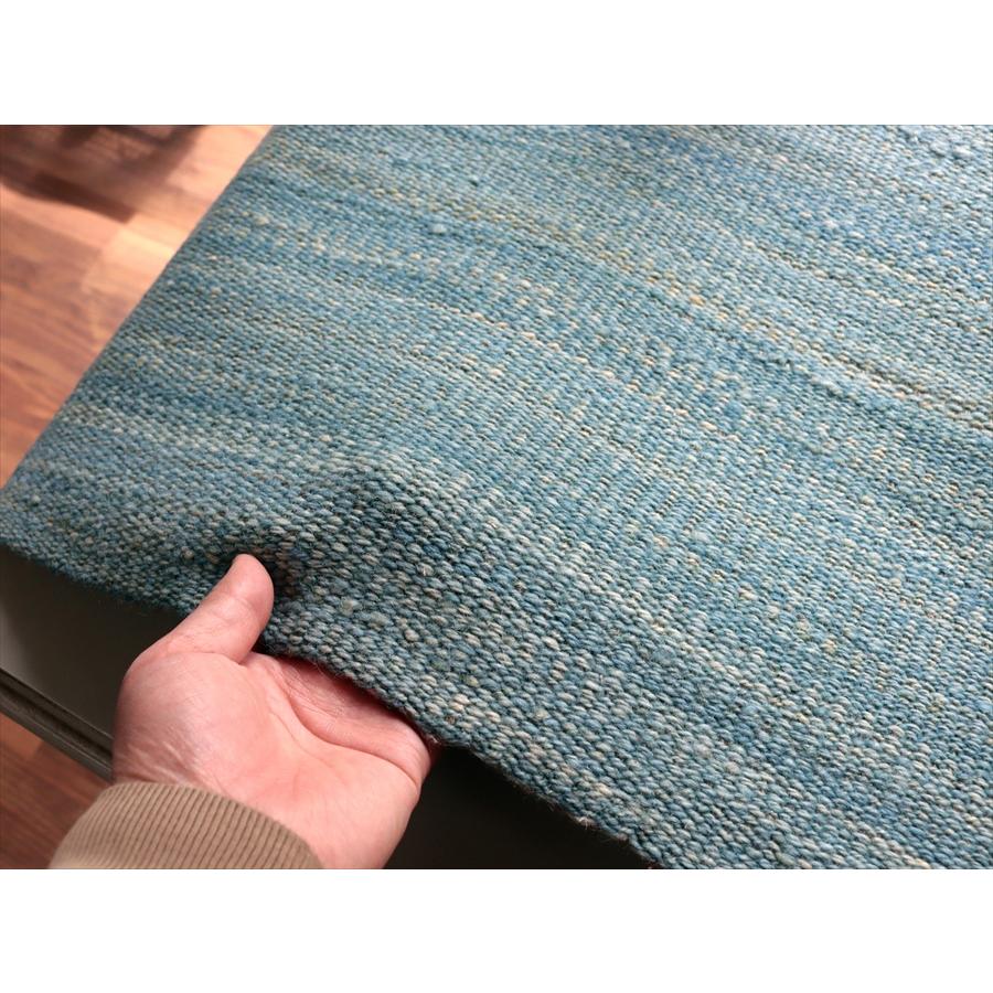 トルコの手織りキリム カルス 207x49cm ブルーグラデーション |  | 04