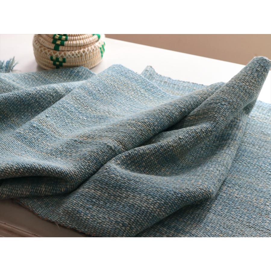 トルコの手織りキリム カルス 207x49cm ブルーグラデーション |  | 05