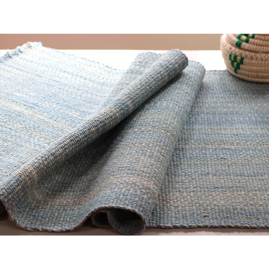 トルコの手織りキリム カルス 158x49cm ブルーグラデーション |  | 04