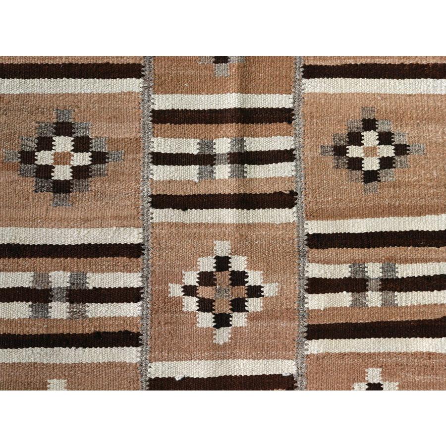 トルコの手織りキリム カルス 162x76cm 幾何学モチーフ ブラウン |  | 04