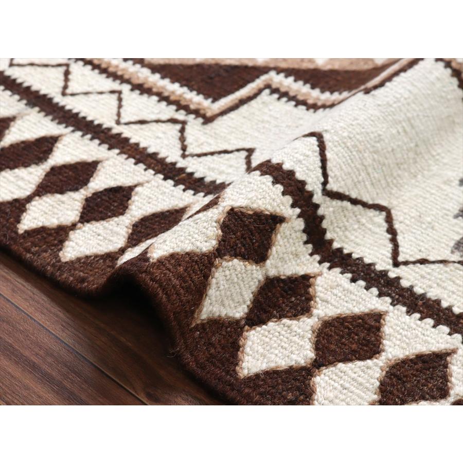 トルコの手織りキリム カルス 167x96cm メダリオンと幾何学モチーフ |  | 05