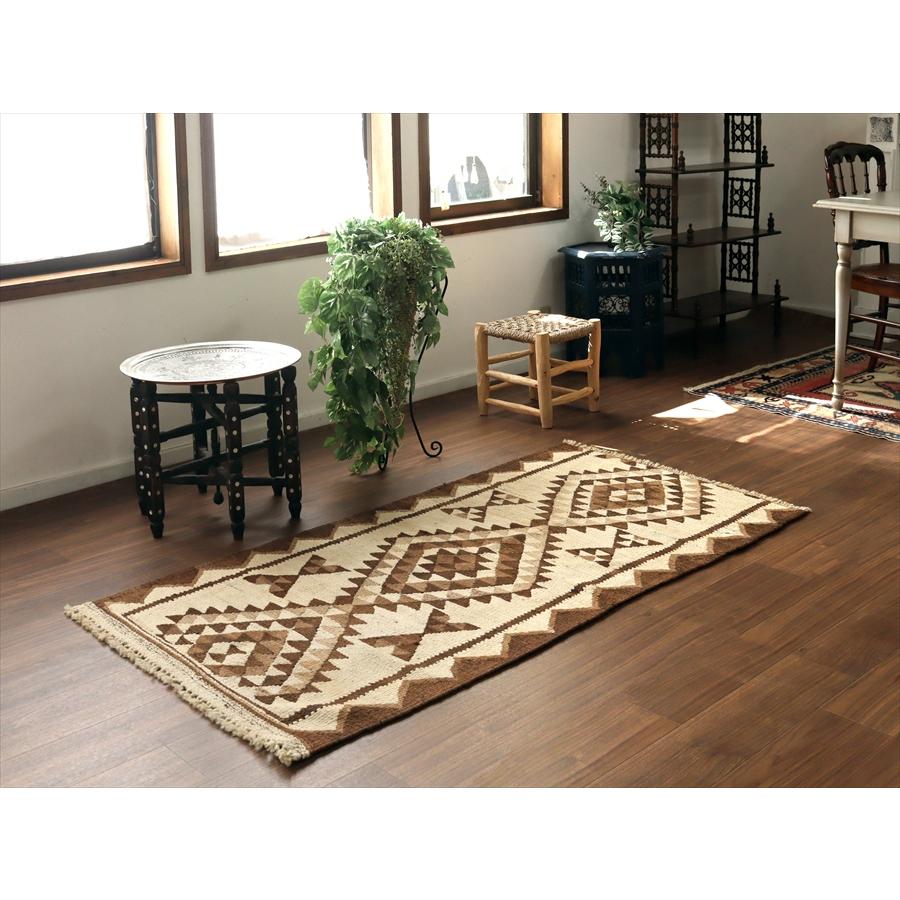 トルコの手織りキリム カルス 174x87cm メダリオンと幾何学モチーフ |  | 01