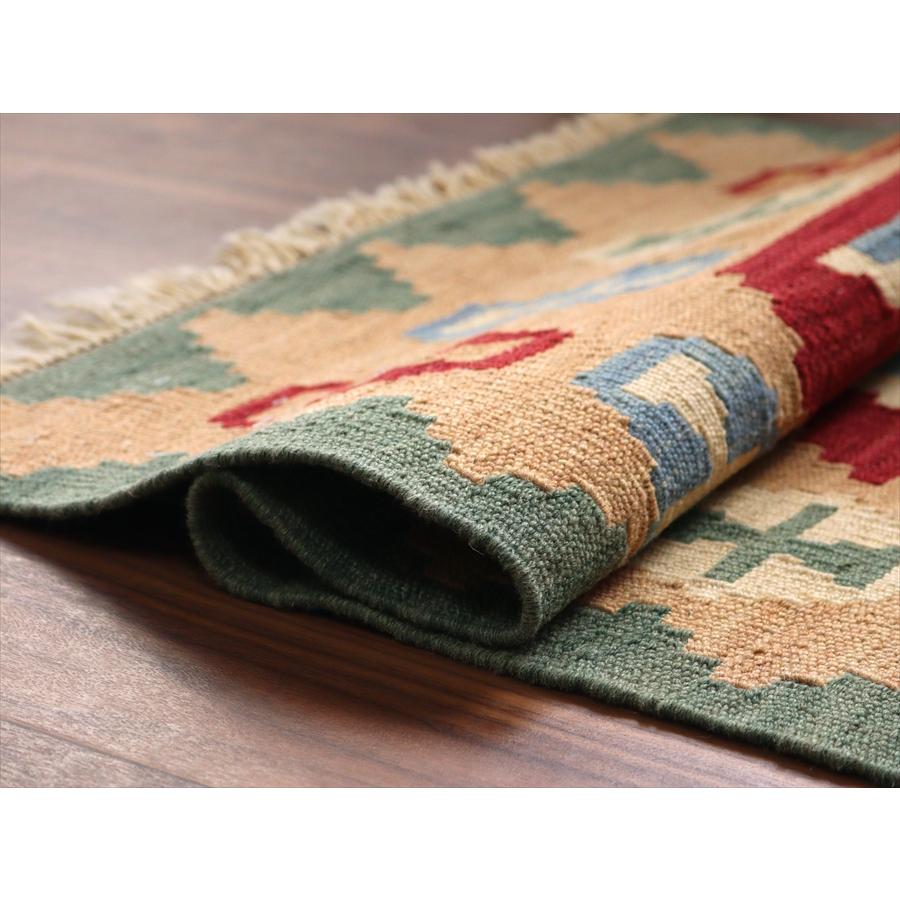 カシュカイキリム イラン 手織り 89x61cm カラフルな幾何学モチーフ |  | 04