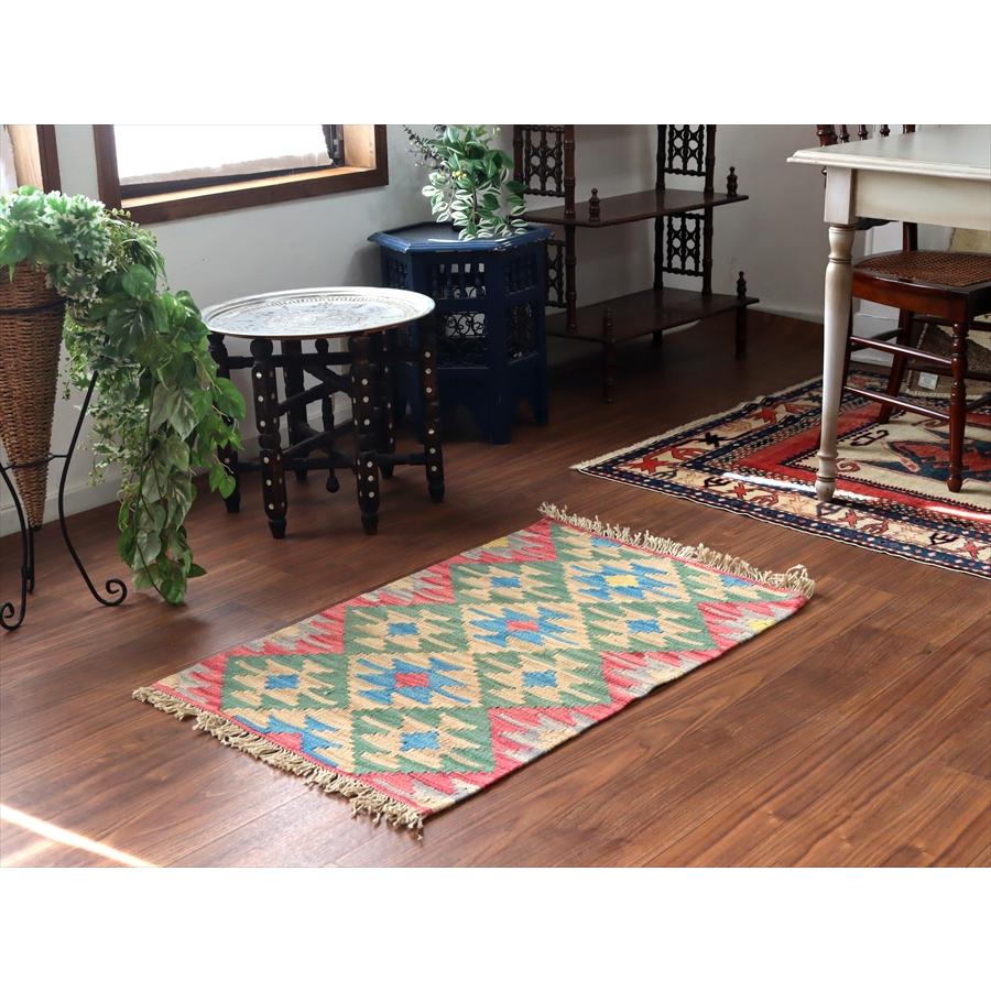 カシュカイキリム イラン 手織り 98x61cm カラフルな幾何学モチーフ |  | 01