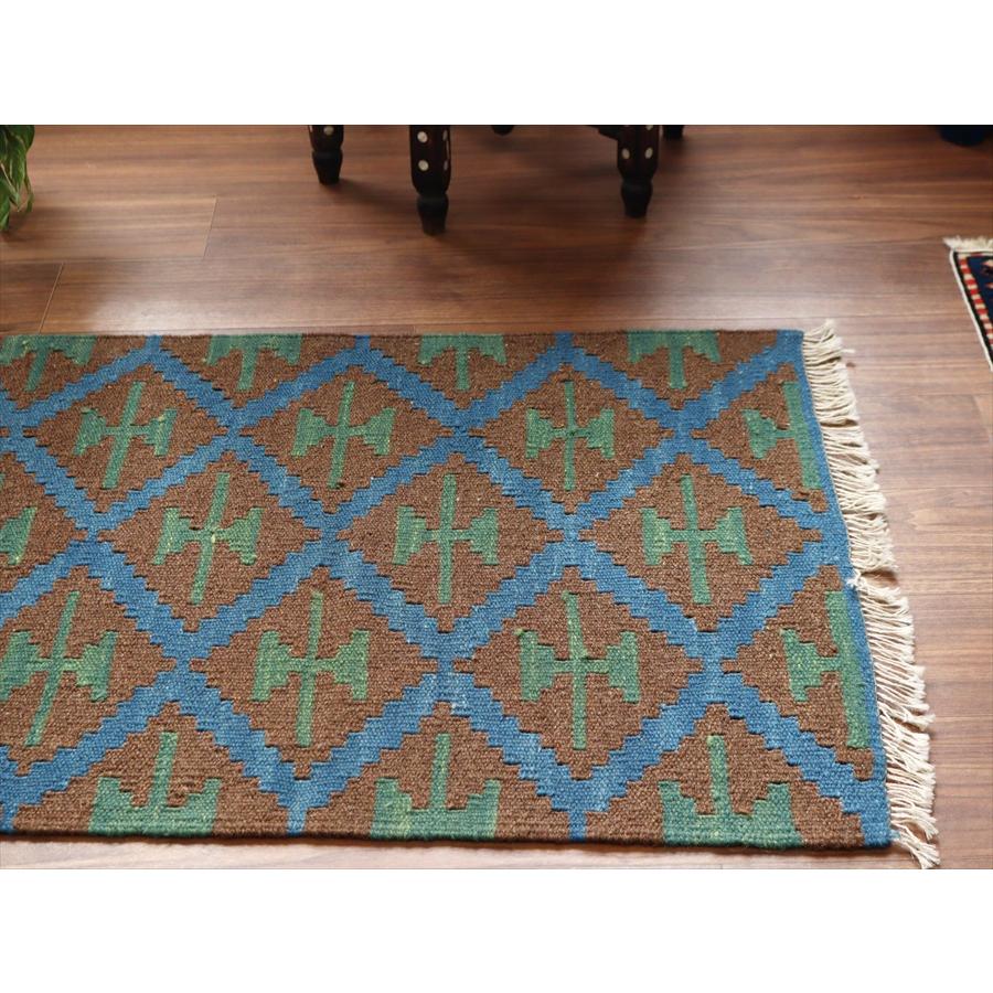 カシュカイキリム イラン 手織り 89x70cm カラフルな幾何学モチーフ |  | 02