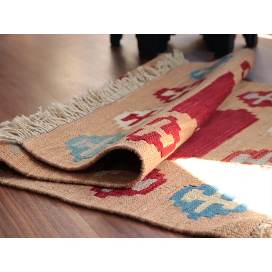 カシュカイキリム シラーズ産 92x67cm イランの手織りラグ |  | 03