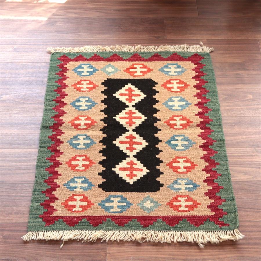 カシュカイキリム シラーズ産 86x65cm イランの手織りラグ | 