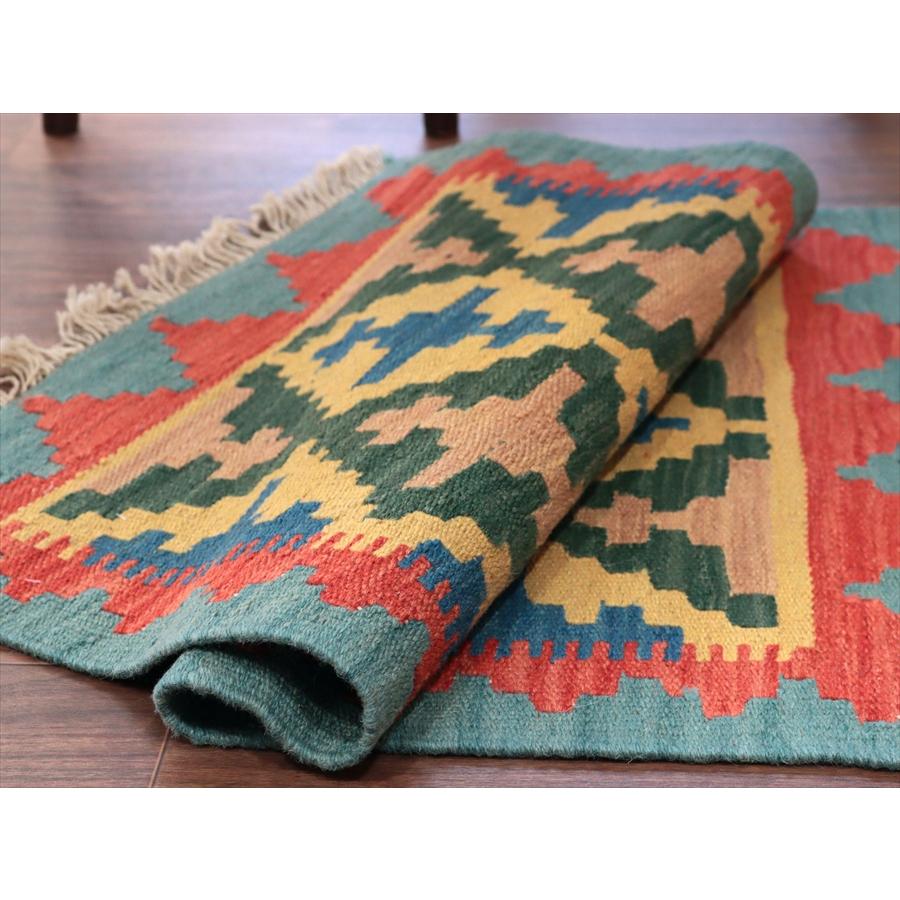 カシュカイキリム シラーズ産 88x58cm イランの手織りラグ |  | 03