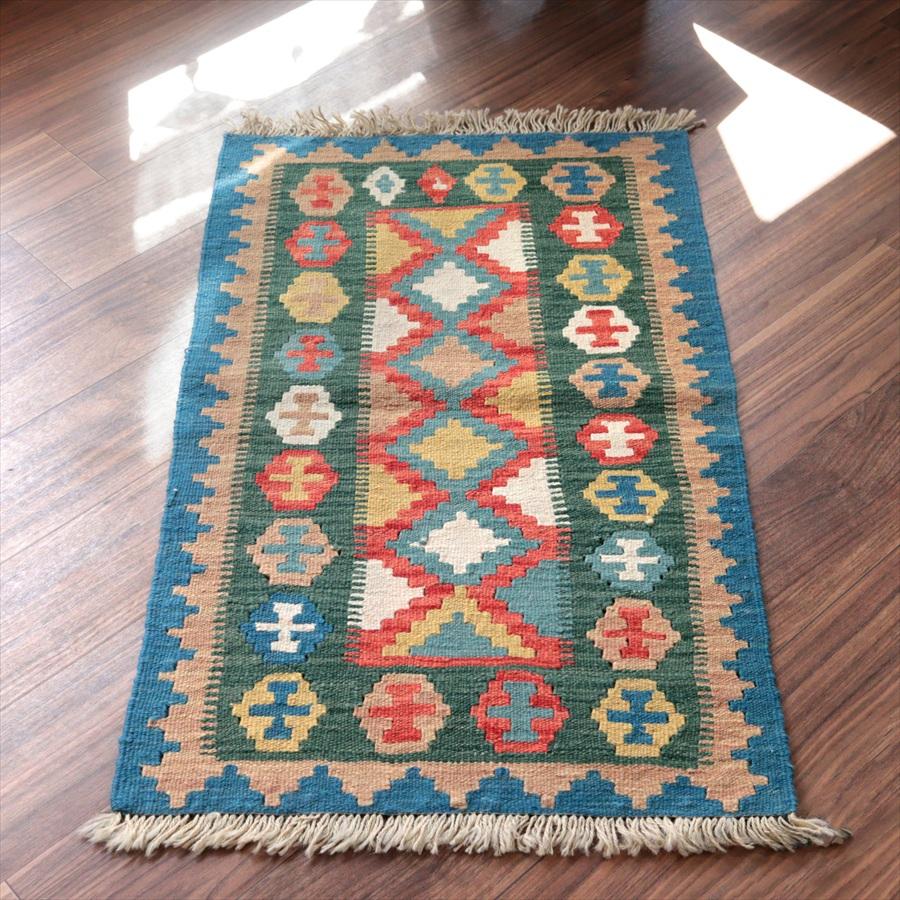 カシュカイキリム シラーズ産 101x61cm イランの手織りラグ | 