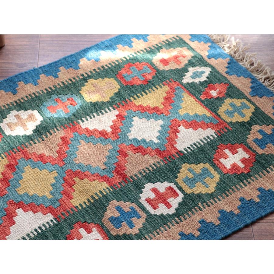 カシュカイキリム シラーズ産 101x61cm イランの手織りラグ |  | 02