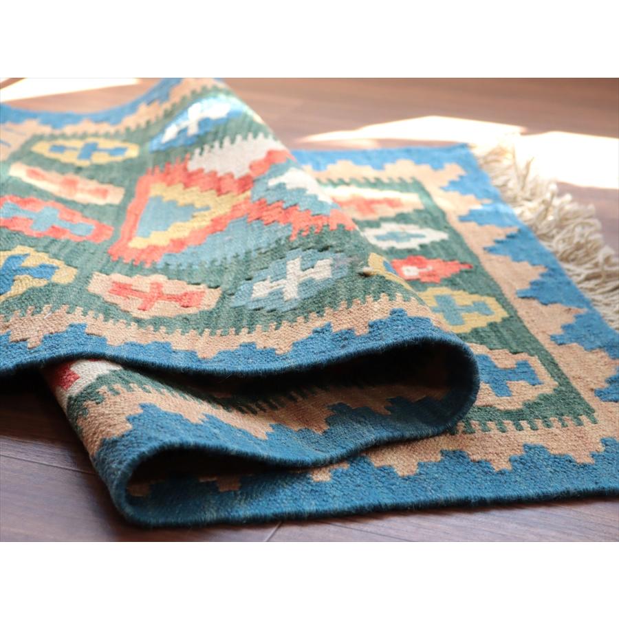 カシュカイキリム シラーズ産 101x61cm イランの手織りラグ |  | 03