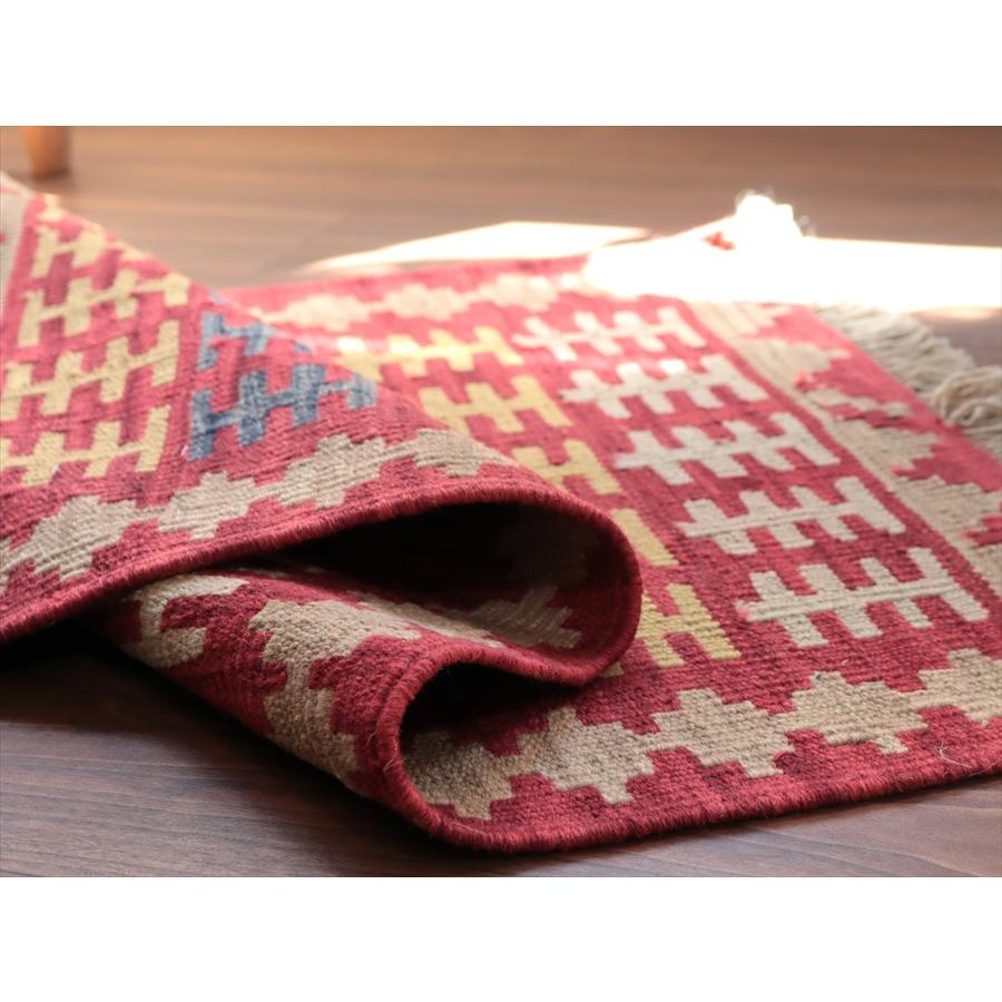 カシュカイキリム シラーズ産 87x63cm イランの手織りラグ |  | 03