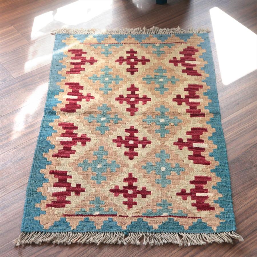 カシュカイキリム シラーズ産 94x62cm イランの手織りラグ | 