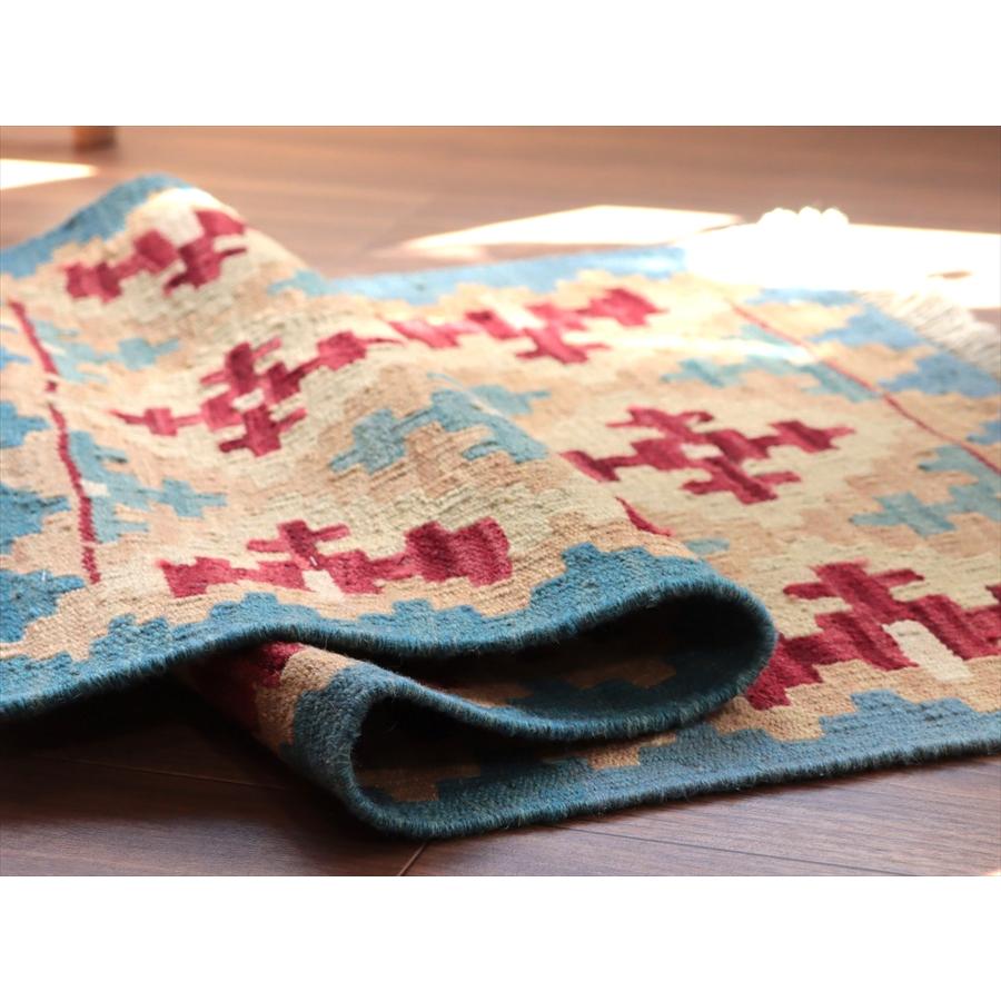 カシュカイキリム シラーズ産 94x62cm イランの手織りラグ |  | 03