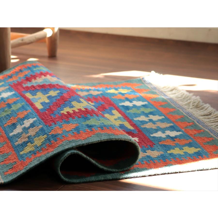 カシュカイキリム シラーズ産 91x65cm イランの手織りラグ |  | 04