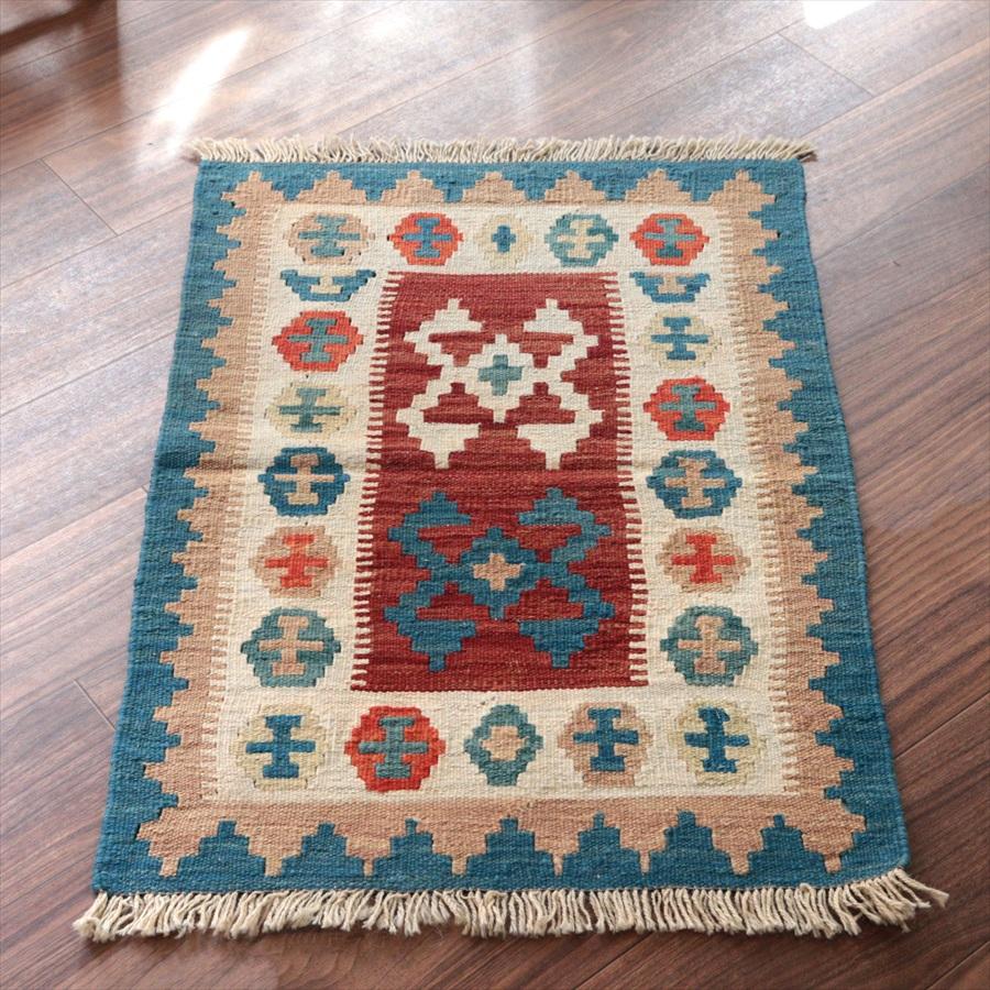 カシュカイキリム シラーズ産 87x61cm イランの手織りラグ | 