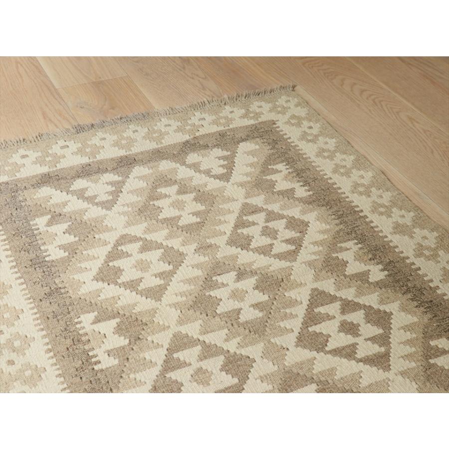 手織りキリム 無染色 123x86cm モノトーン　ナチュラルカラー |  | 03