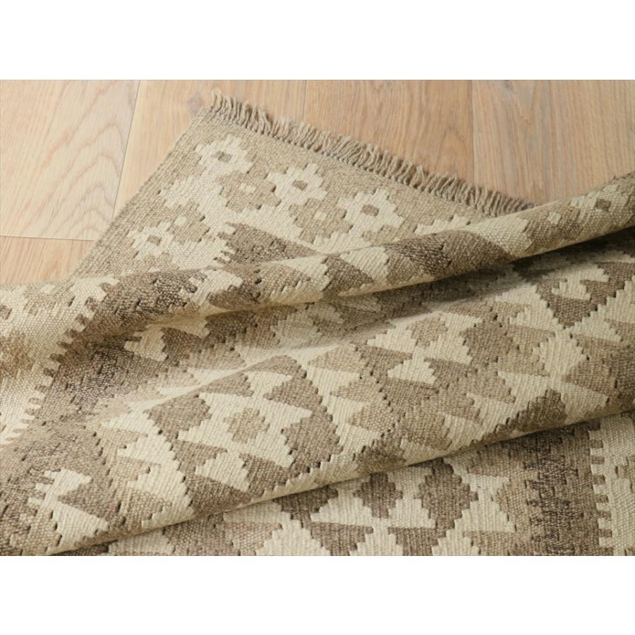 手織りキリム 無染色 123x86cm モノトーン　ナチュラルカラー |  | 06