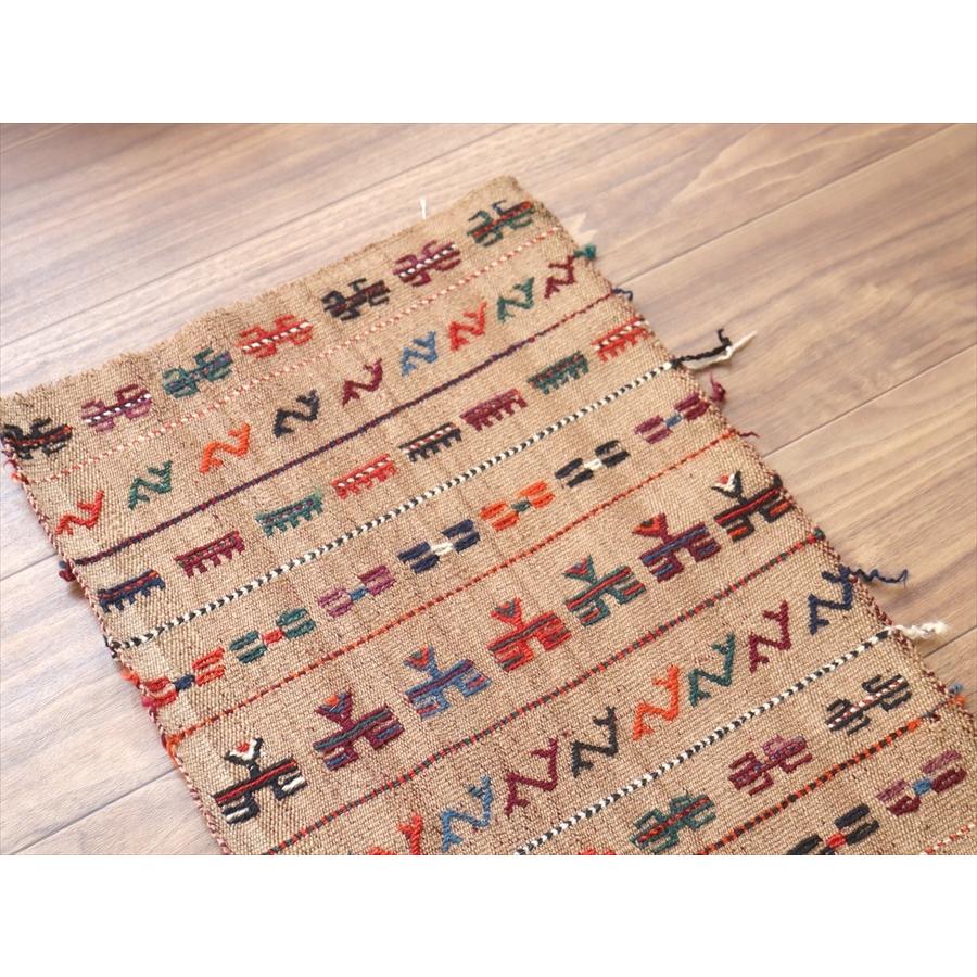 オールドキリム　キャメルウールのフラグメント 134x36cm 東イラン グチャン　OUTLET |  | 02