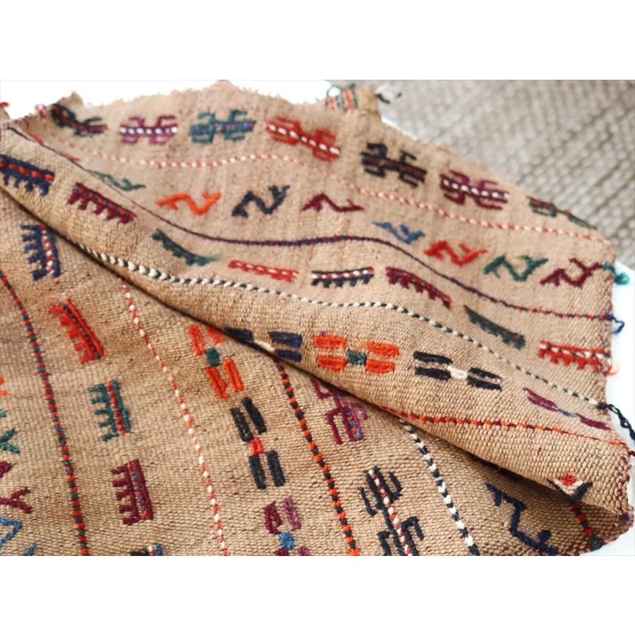 オールドキリム　キャメルウールのフラグメント 134x36cm 東イラン グチャン　OUTLET |  | 08