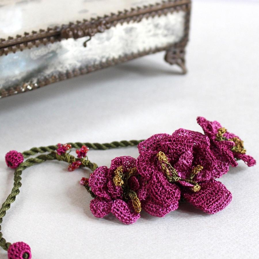 トルコのレース「オヤ」フラワーブレスレッドかぎ針編みのトゥオヤ | ブランド登録なし | 01