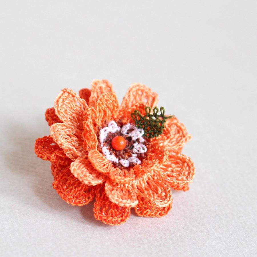 トルコのレース「オヤ」リングかぎ針編みのトゥオヤ/グラデーションカラーのお花 | ブランド登録なし