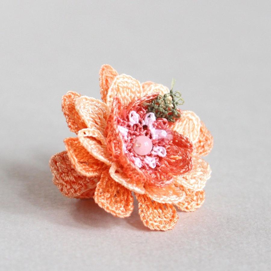 トルコのレース「オヤ」リングかぎ針編みのトゥオヤ/グラデーションカラーのお花 | ブランド登録なし | 02