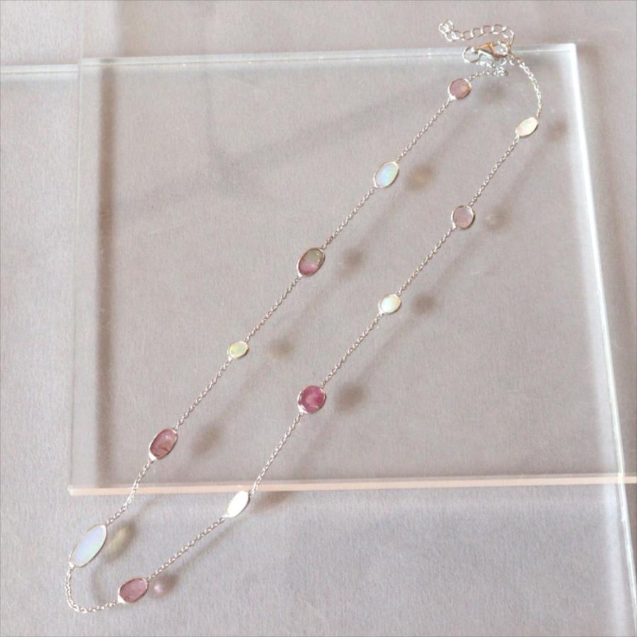 オパール トルマリン シルバーネックレス Jaipur, Jewelry INDIA | ブランド登録なし