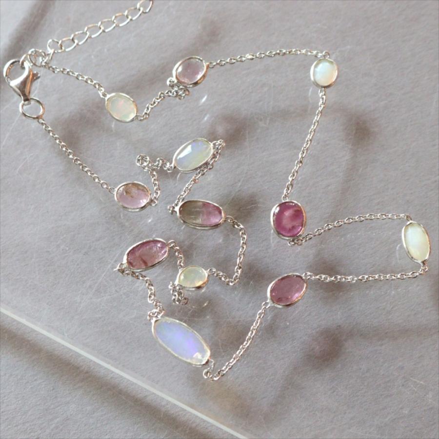 オパール トルマリン シルバーネックレス Jaipur, Jewelry INDIA | ブランド登録なし | 02